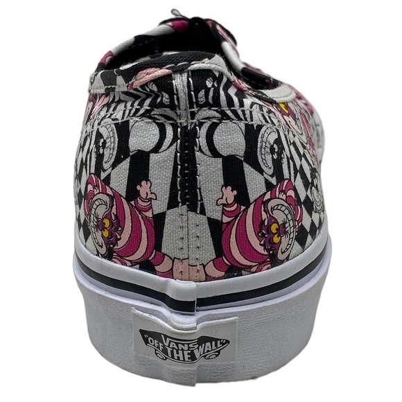 Vans Off The Wall Men X Disney Alice In Wonderlands Cheshire Cat Authentic Shoes - Picture 6 of 8